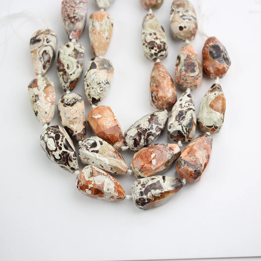 Large Size of Natural Ocean Jaspers Beads Jewelry,Middle Drilled Faceted Teardrop Shape Beads for Necklace Earrings
Large Size of Natural Ocean Jaspers Beads Jewelry,Middle Drilled Faceted Teardrop Shape Beads for Necklace Earrings