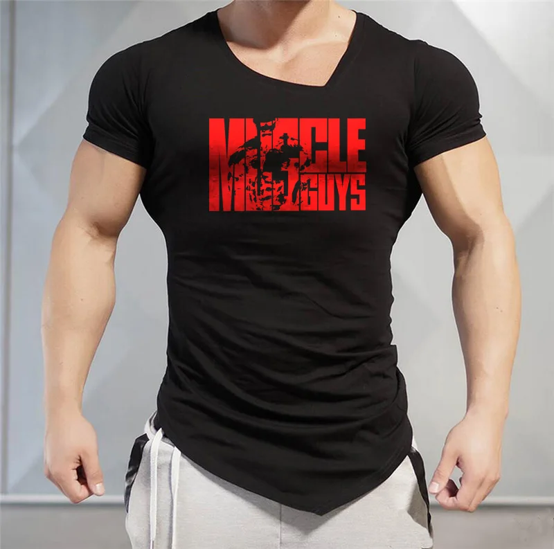Мужские футболки Muscleguys с буквенным принтом, футболка для фитнеса с V-образным вырезом, Хлопковая мужская футболка для бодибилдинга
Мужские футболки Muscleguys с буквенным принтом, футболка для фитнеса с V-образным вырезом, Хлопковая мужская футболка для бодибилдинга