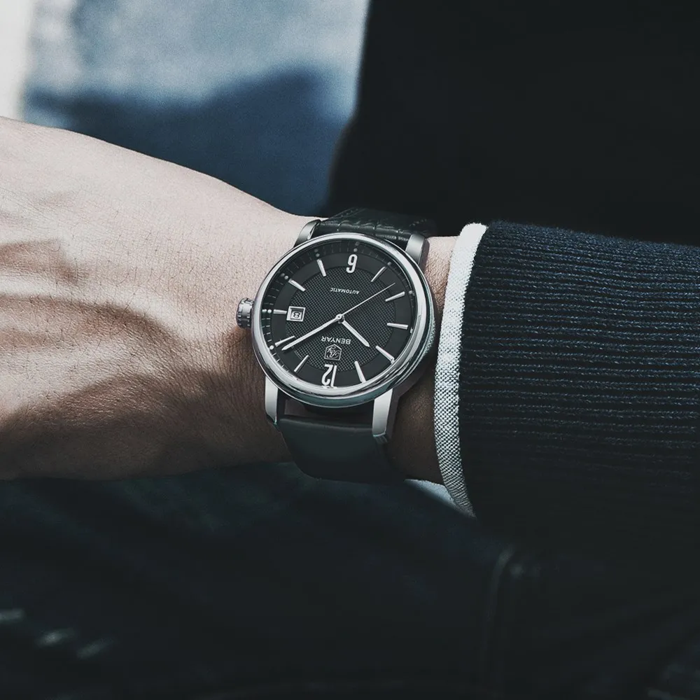 BENYAR Watch Men Fashion Top Luxury Brand Leather Watch Automatic Watch Man Mechanical Watches Relogio Masculinoreloj hombre
BENYAR Watch Men Fashion Top Luxury Brand Leather Watch Automatic Watch Man Mechanical Watches Relogio Masculinoreloj hombre