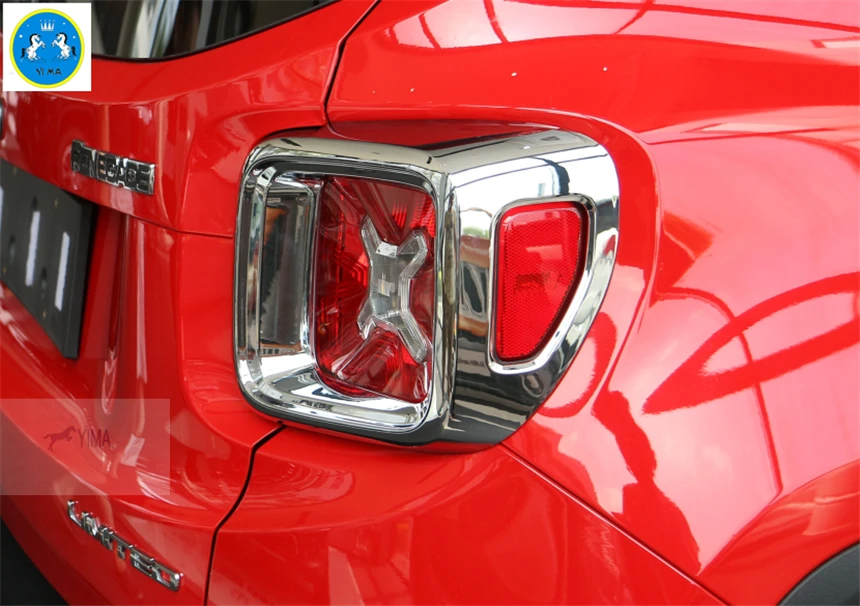 Yimaautotrims задние фонари крышка лампы Отделка 2 шт. подходит для Jeep Renegade 2015 2016 2017 2018 2019