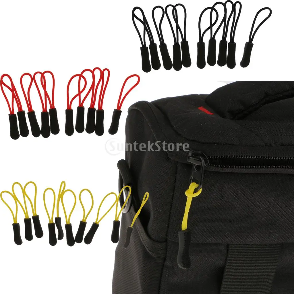 10pcs/Lot Zipper Pulls Replacement Zip Cord Puller Slider Jacket Backpack Black/Red/Yellow
10pcs/Lot Zipper Pulls Replacement Zip Cord Puller Slider Jacket Backpack Black/Red/Yellow