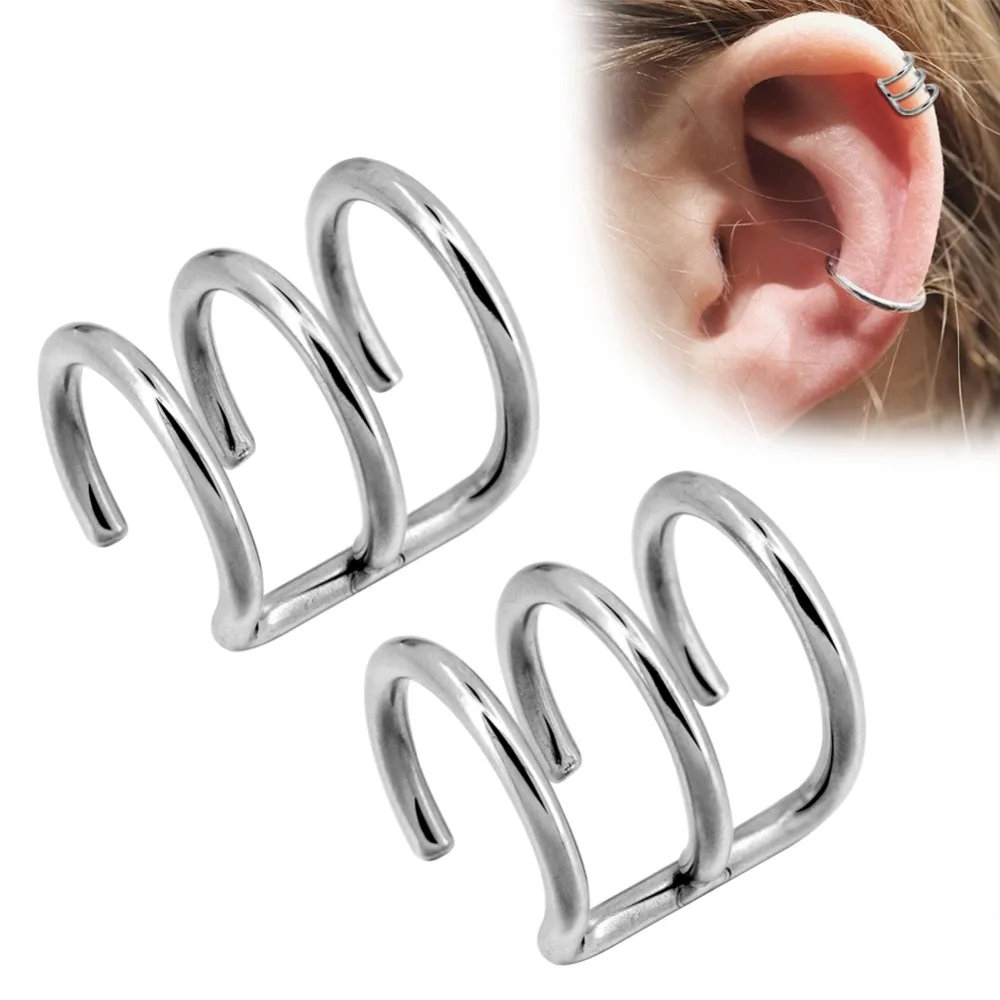 Body Punk Wholesale Clip Earring Non Pierced Ear cuff 14G 1.6mm Stainless Steel U-Shape Ear Clip Piercing Body Jewelry for Women
Body Punk Wholesale Clip Earring Non Pierced Ear cuff 14G 1.6mm Stainless Steel U-Shape Ear Clip Piercing Body Jewelry for Women