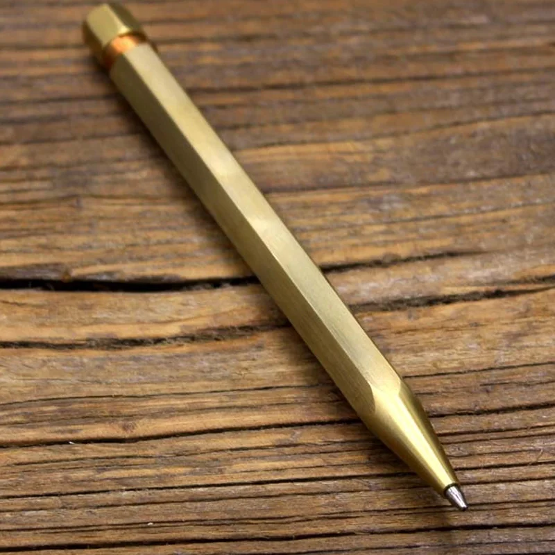 Handmade Pressing Brass Pen Solid Six Rowed Metal Ballpoint Pen Tactical Self Defense EDC Writing Tool
Handmade Pressing Brass Pen Solid Six Rowed Metal Ballpoint Pen Tactical Self Defense EDC Writing Tool