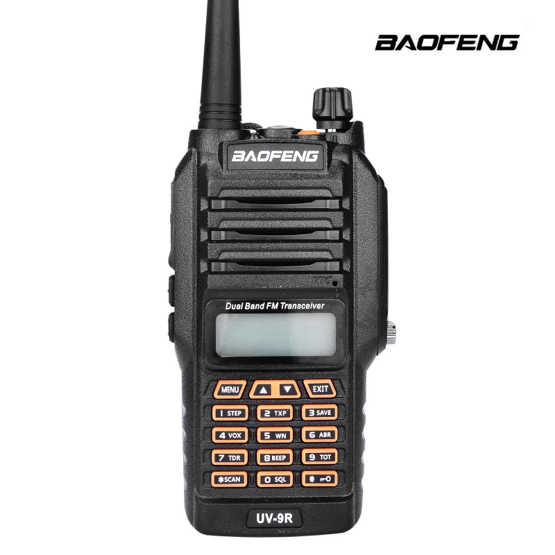 Распродажа! Обновление BAOFENG uv-9r IP67 Водонепроницаемый Dual Band 136-174/400-520 мГц ham Радио