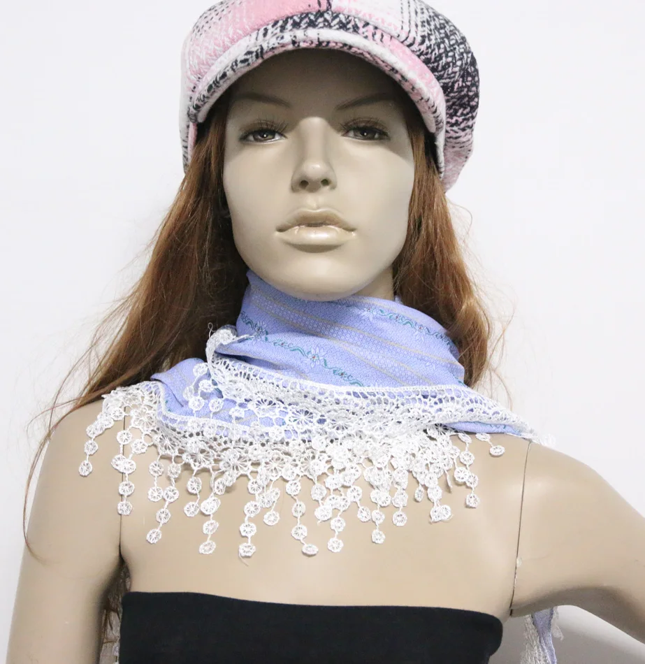 New Fashion Spring Autumn Female Lace Wrap Tassel Polyester Triangle Lace Scarves Shawl For Promotions
New Fashion Spring Autumn Female Lace Wrap Tassel Polyester Triangle Lace Scarves Shawl For Promotions