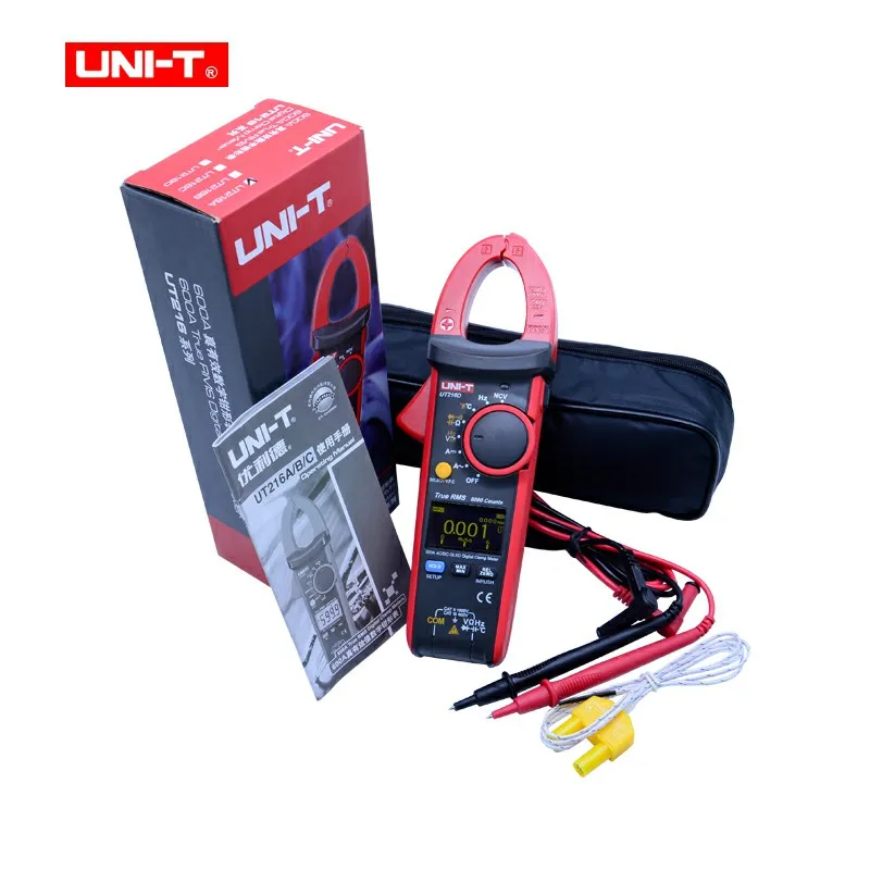 UNI-T Digital clamp meter ac dc Multimeter UT216 Series 600A ture rms Auto Range Tongs Testers with data hold backlight
UNI-T Digital clamp meter ac dc Multimeter UT216 Series 600A ture rms Auto Range Tongs Testers with data hold backlight