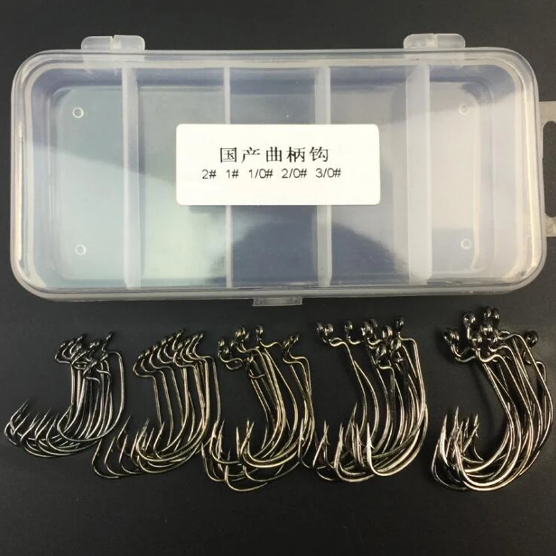 OUTKIT 50pcs/lot Fishing Soft Worm Hooks High Carbon Steel Wide Super Lock Fishhooks Lure Softjerk Hooks Fishing Tackle
OUTKIT 50pcs/lot Fishing Soft Worm Hooks High Carbon Steel Wide Super Lock Fishhooks Lure Softjerk Hooks Fishing Tackle