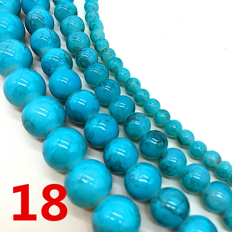 NEW 4 /6 /8 /10 mm Lake blue Chic Glass Loose Spacer Charm Beads Pattern DIY Jewelry Making Accessory
NEW 4 /6 /8 /10 mm Lake blue Chic Glass Loose Spacer Charm Beads Pattern DIY Jewelry Making Accessory