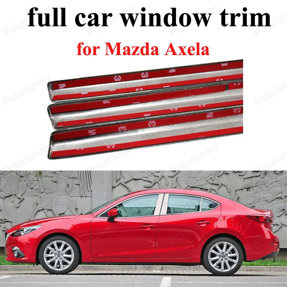 Car Styling with center pillar Decoration Strips For M-azda Axela Stainless steel full Window Trim
Car Styling with center pillar Decoration Strips For M-azda Axela Stainless steel full Window Trim