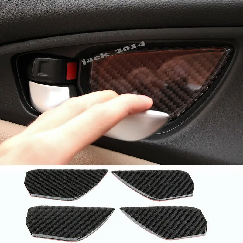 Real Carbon Fiber Inner Door Handle Bowl Cover Trim For Honda Civic 2016 2017 2018 2019 
Real Carbon Fiber Inner Door Handle Bowl Cover Trim For Honda Civic 2016 2017 2018 2019