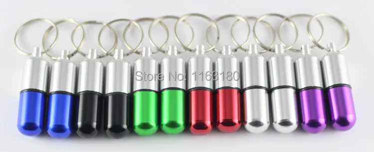 30 pcs/lot mini alumnium pill box container holder of keychain promotion gift case keyring free shipping
30 pcs/lot mini alumnium pill box container holder of keychain promotion gift case keyring free shipping