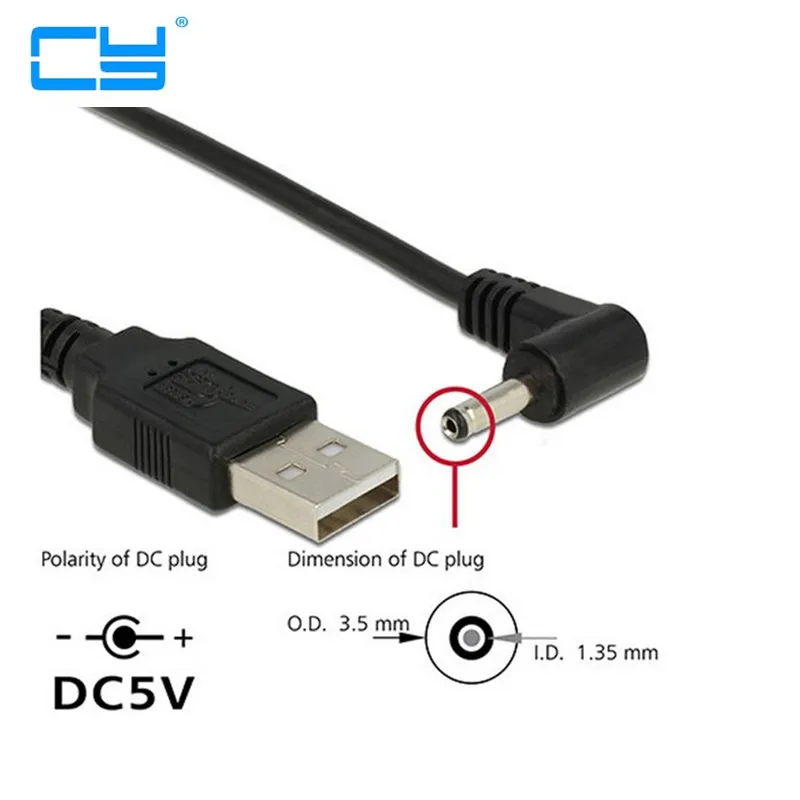 USB 2.0 Male to Right Angled 90 Degree 3.5mm 1.35mm DC power Plug Barrel 5v Cable 80cm
USB 2.0 Male to Right Angled 90 Degree 3.5mm 1.35mm DC power Plug Barrel 5v Cable 80cm