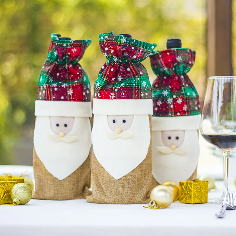 1PCS Christmas wine Bottle Cover table creative decoration champagne cover For New Year Party Christmas red wine bottle bag
1PCS Christmas wine Bottle Cover table creative decoration champagne cover For New Year Party Christmas red wine bottle bag