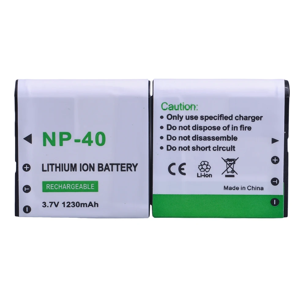 3Pcs 1230mAh NP-40 NP 40 NP40 Li-ion Battery for EX-FC100 EX-P505 EX-Z100 EXILIM EX-Z1050 EX-P600/P700 EX-Z57 | Электроника