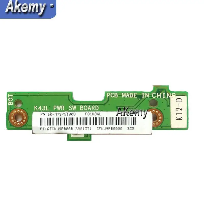 Power Board For Asus X84 X44 X84H X44H X44L X84L K43L K43LY K84HR k84L K84ly Switch Button Jack Board
Power Board For Asus X84 X44 X84H X44H X44L X84L K43L K43LY K84HR k84L K84ly Switch Button Jack Board