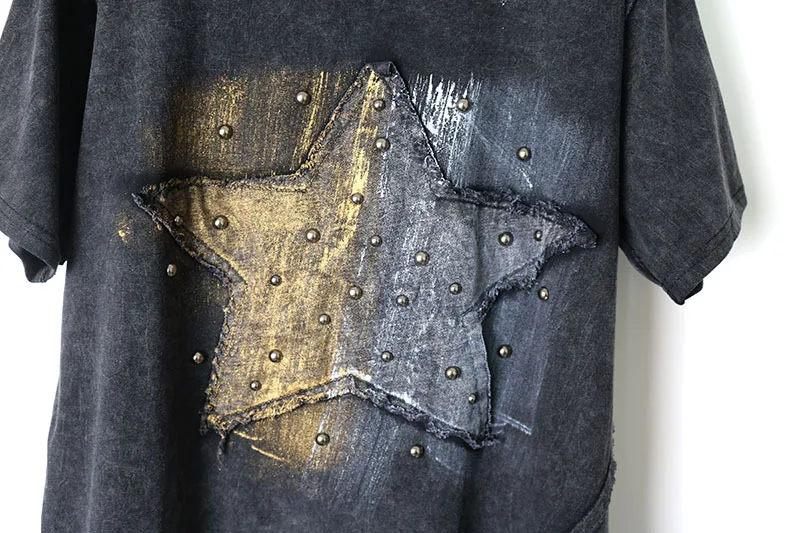 Fashion Vintage Harajuku Rivet star Punk shirt women Ropa Mujer streetwear skateboard American Casual camiseta
Fashion Vintage Harajuku Rivet star Punk shirt women Ropa Mujer streetwear skateboard American Casual camiseta