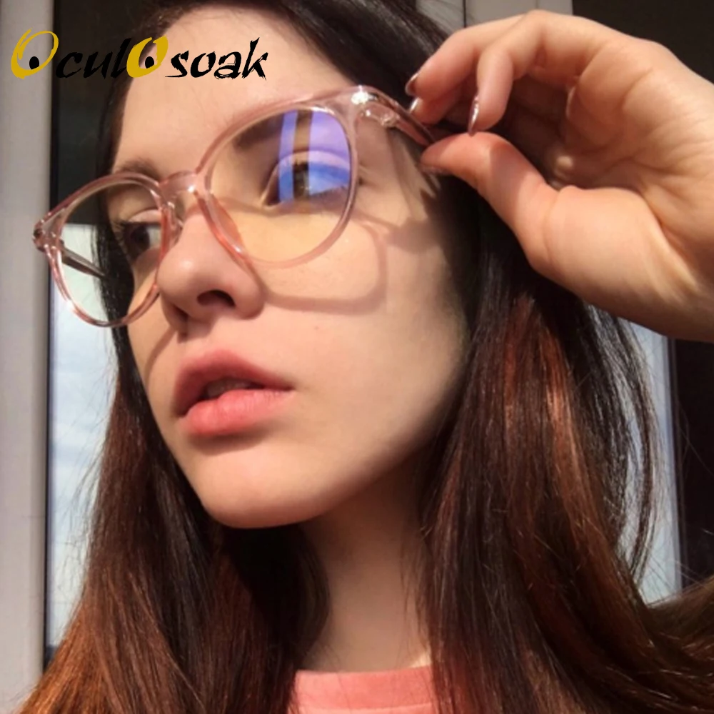 Женская оправа для очков винтажная с круглыми прозрачными линзами 2019|Женские