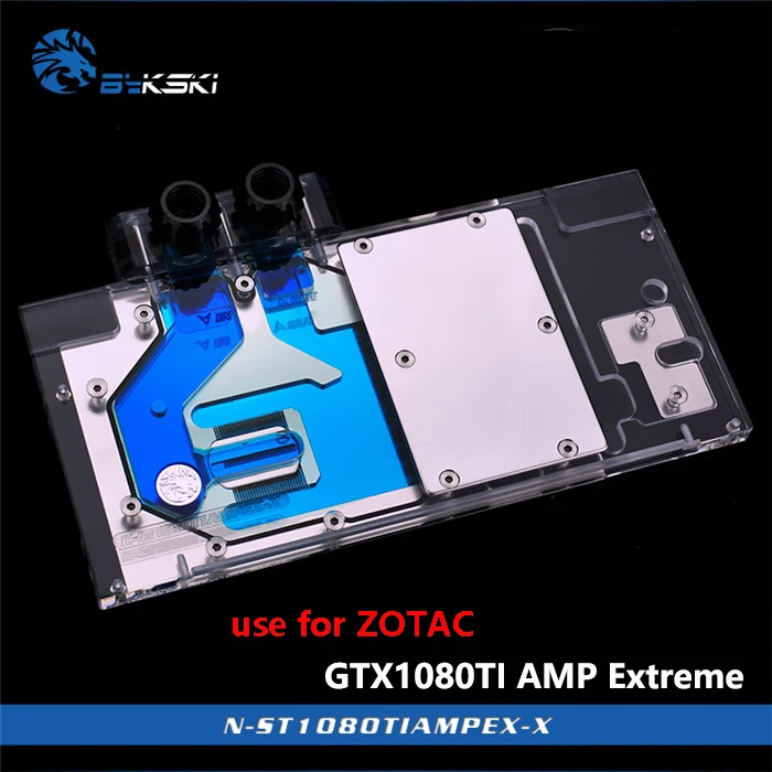 BYKSKI водный блок используется для ZOTAC GTX1080TI AMP Extreme Edition/AMP Core Edition/с полным покрытием