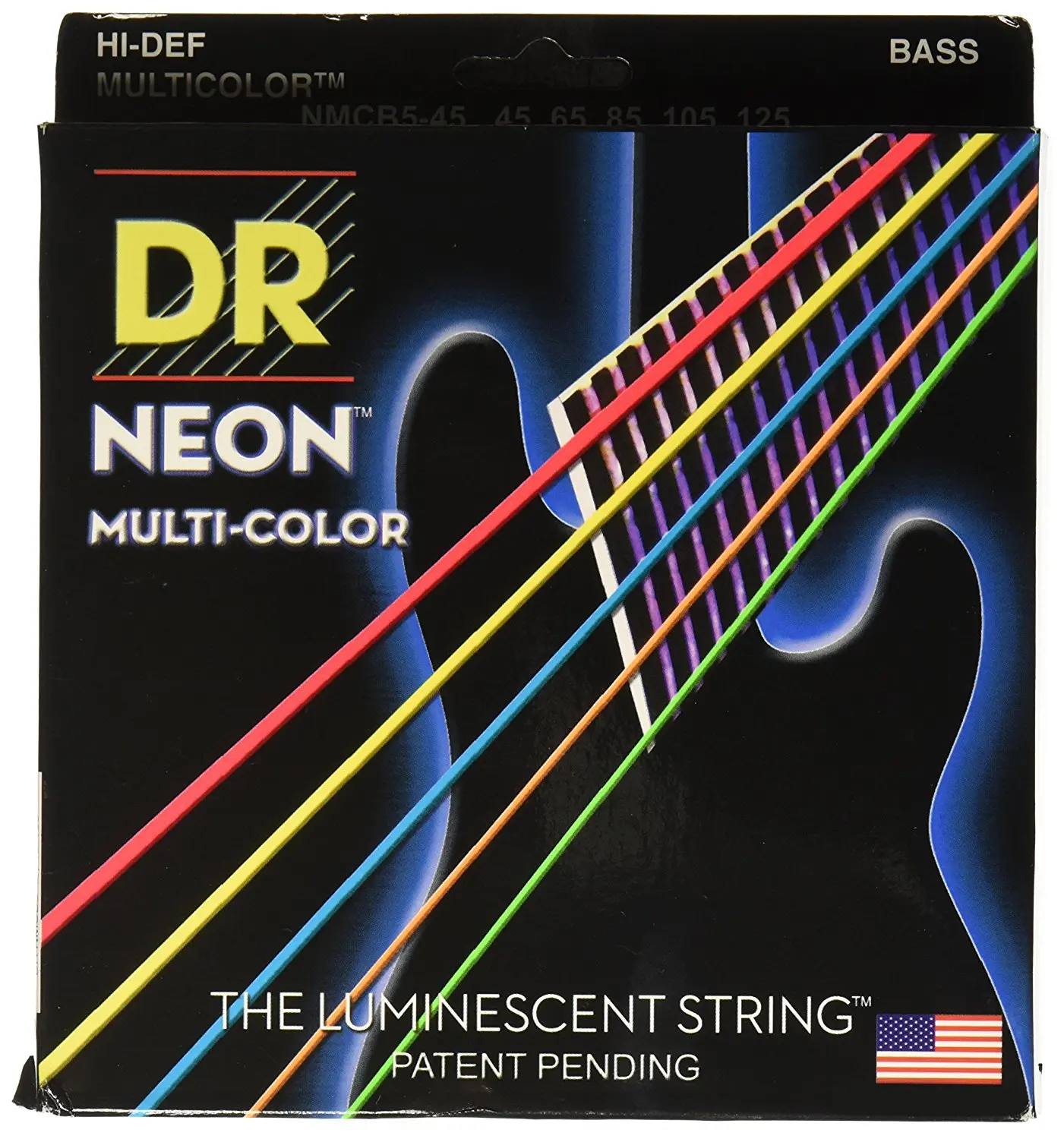 DR Strings NMCB5-45 DR NEON 5-String Bass Guitar Strings, Medium, Multi-Color 45-125, and 7 More Color Available
DR Strings NMCB5-45 DR NEON 5-String Bass Guitar Strings, Medium, Multi-Color 45-125, and 7 More Color Available