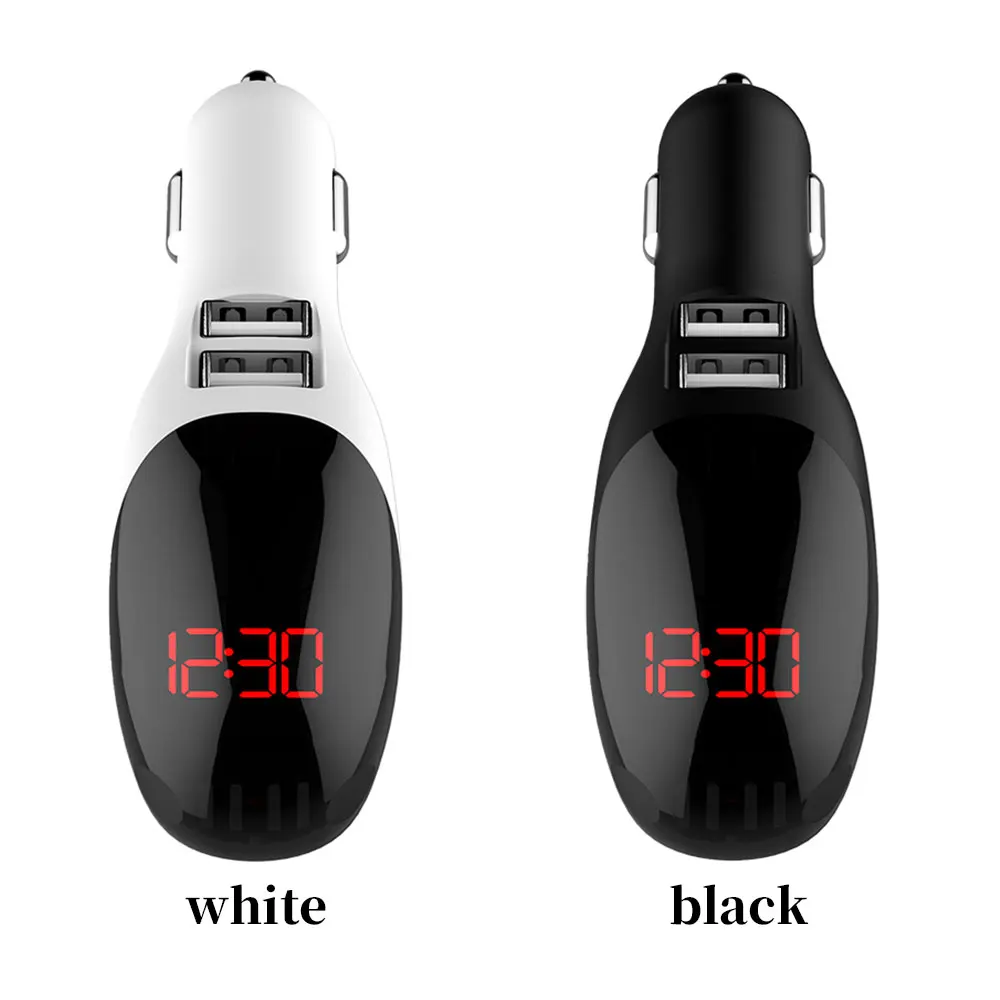 Dual USB Current Digital Display USB Car Air Purifier Charger Durable Car Portable Charger Adapter
Dual USB Current Digital Display USB Car Air Purifier Charger Durable Car Portable Charger Adapter