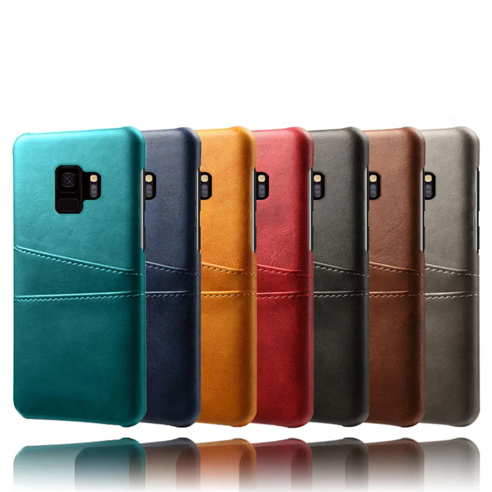 

Case For Samsung Galaxy S9 S8 Plus Note 9 S7 Edge A6 A8 Plus 2018 A7 A9 2018 A750 A9S Card Slots Cover PU Leather+PC Cases Funda