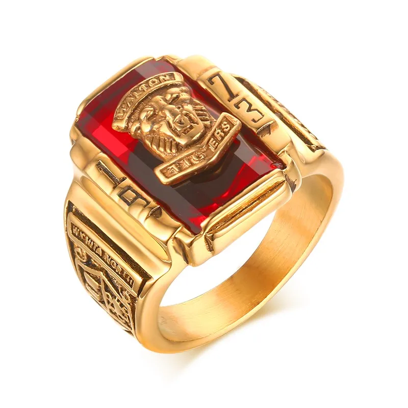 Fashion Mens Rings Gold Color Stainless Steel 1973 Walton Tiger High School Class Ring Geometric Design Black/Green/red/blue
Fashion Mens Rings Gold Color Stainless Steel 1973 Walton Tiger High School Class Ring Geometric Design Black/Green/red/blue