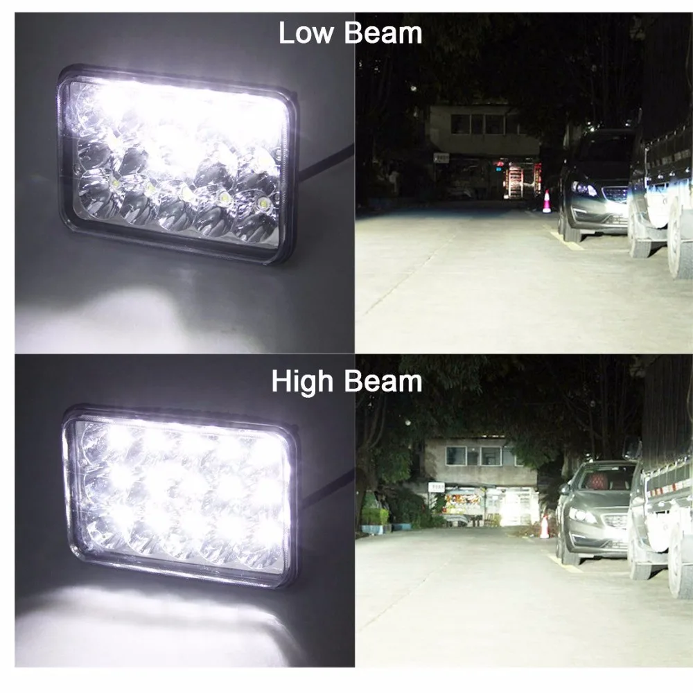 4 PCS 4x6 INCH Projector LED Headlights for Kenworth T800 T400 T600 W900B W900L Ford
4 PCS 4x6 INCH Projector LED Headlights for Kenworth T800 T400 T600 W900B W900L Ford