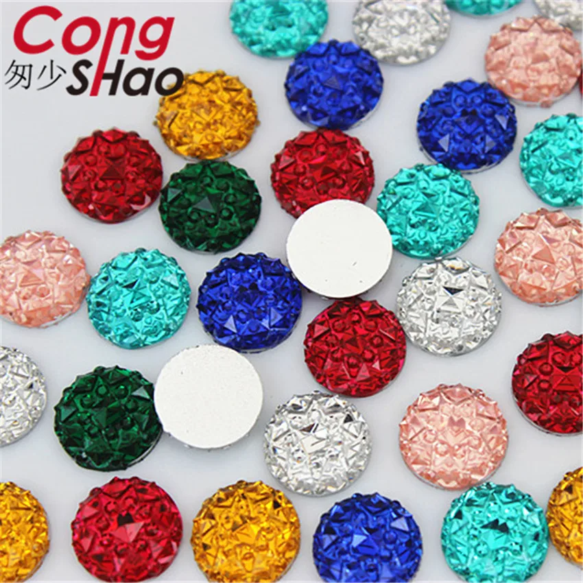Cong Shao 300PCS 10mm FlatBack stones and crystals Resin Round rhinestone applique Gems For DIY Wedding Dress Button YB695
Cong Shao 300PCS 10mm FlatBack stones and crystals Resin Round rhinestone applique Gems For DIY Wedding Dress Button YB695