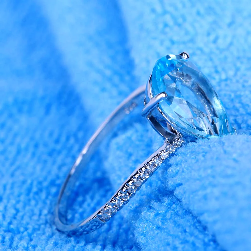 Solid 10k White Gold Pear 11x8mm Pear Cut Blue Topaz Gemstone Real Natural Diamonds Engagement Wedding Women Fine Jewelry Ring
Solid 10k White Gold Pear 11x8mm Pear Cut Blue Topaz Gemstone Real Natural Diamonds Engagement Wedding Women Fine Jewelry Ring