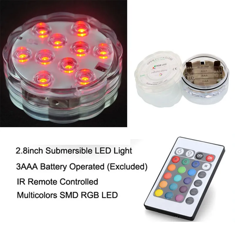 12 Pieces / Lot Outdoor Sinking in Water LED Light Pool Lights 16 Colors Change RGB Pond Lights
12 Pieces / Lot Outdoor Sinking in Water LED Light Pool Lights 16 Colors Change RGB Pond Lights