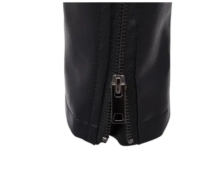 Multi-zipper decorative collar motorcycle leather jacket men casual clothes mens leather jackets loose PU coats biker black
Multi-zipper decorative collar motorcycle leather jacket men casual clothes mens leather jackets loose PU coats biker black