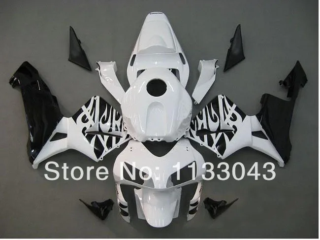 100% Injection fairings for HONDA CBR600RR F5 03 04 CBR 600 RR 03-04 CBR600 2003 2004 White black flame fairing kits +Body AAA
100% Injection fairings for HONDA CBR600RR F5 03 04 CBR 600 RR 03-04 CBR600 2003 2004 White black flame fairing kits +Body AAA