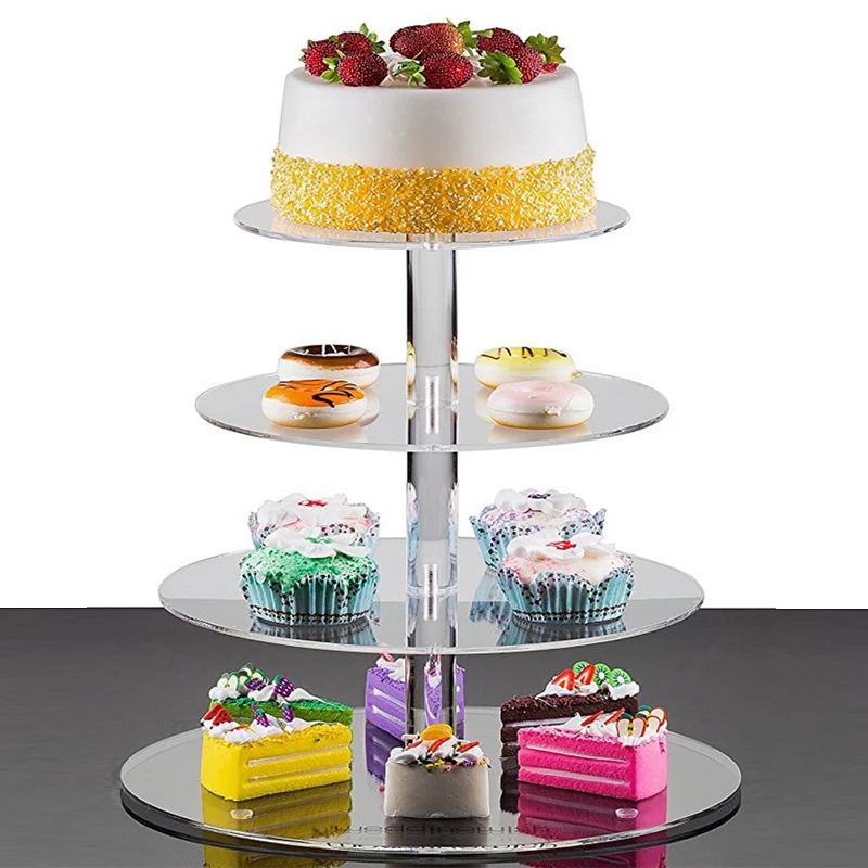 Acrylic 3/4 layer Cake Stand Wedding Cakes Round Cup Cupcake Holder Birthday Party Dessert Stands Display Cupcake Stands
Acrylic 3/4 layer Cake Stand Wedding Cakes Round Cup Cupcake Holder Birthday Party Dessert Stands Display Cupcake Stands