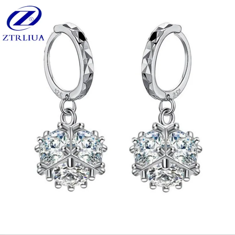 Fashion Female Korean Exquisite 925 Sterling Silver Jewelry Cube Love Sugar Crystal Ball Personality Dangle Earrings SE354
Fashion Female Korean Exquisite 925 Sterling Silver Jewelry Cube Love Sugar Crystal Ball Personality Dangle Earrings SE354