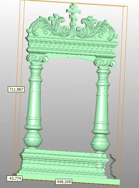 Frame 3D model in STL format cnc carving engraving router relief Artcam Aspire F42
Frame 3D model in STL format cnc carving engraving router relief Artcam Aspire F42