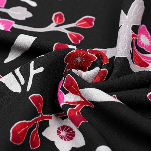 150CM Wide Floral Print Black-matrix Breathable Fabric for Summer and Spring Shirt Skirt Clothes E018
150CM Wide Floral Print Black-matrix Breathable Fabric for Summer and Spring Shirt Skirt Clothes E018