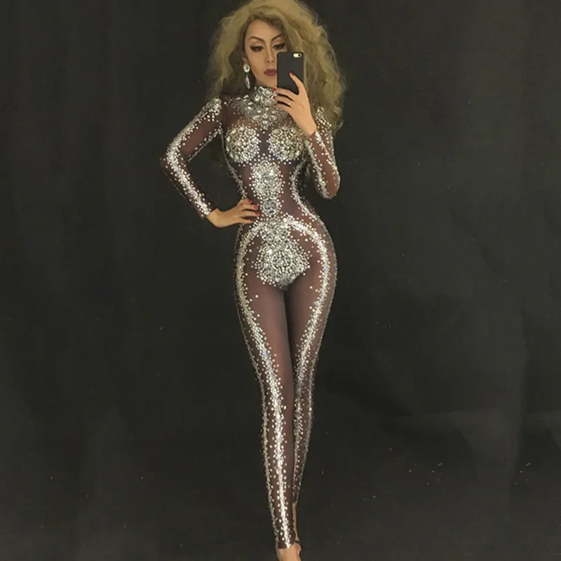 Customize Rhinestones Evening Celebrate Jumpsuit Sexy Stage Performance Party luxurious Shining Costume Women Dj Singer Outfits
Customize Rhinestones Evening Celebrate Jumpsuit Sexy Stage Performance Party luxurious Shining Costume Women Dj Singer Outfits