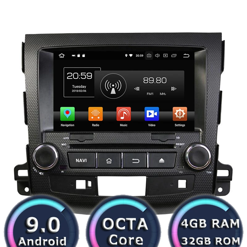Автомобильный мультимедийный DVD плеер Roadlover Android 9,0 для Mitsubishi Outlander 2006-2012 Стерео GPS навигация Magnitol 2Din
Автомобильный мультимедийный DVD плеер Roadlover Android 9,0 для Mitsubishi Outlander 2006-2012 Стерео GPS навигация Magnitol 2Din