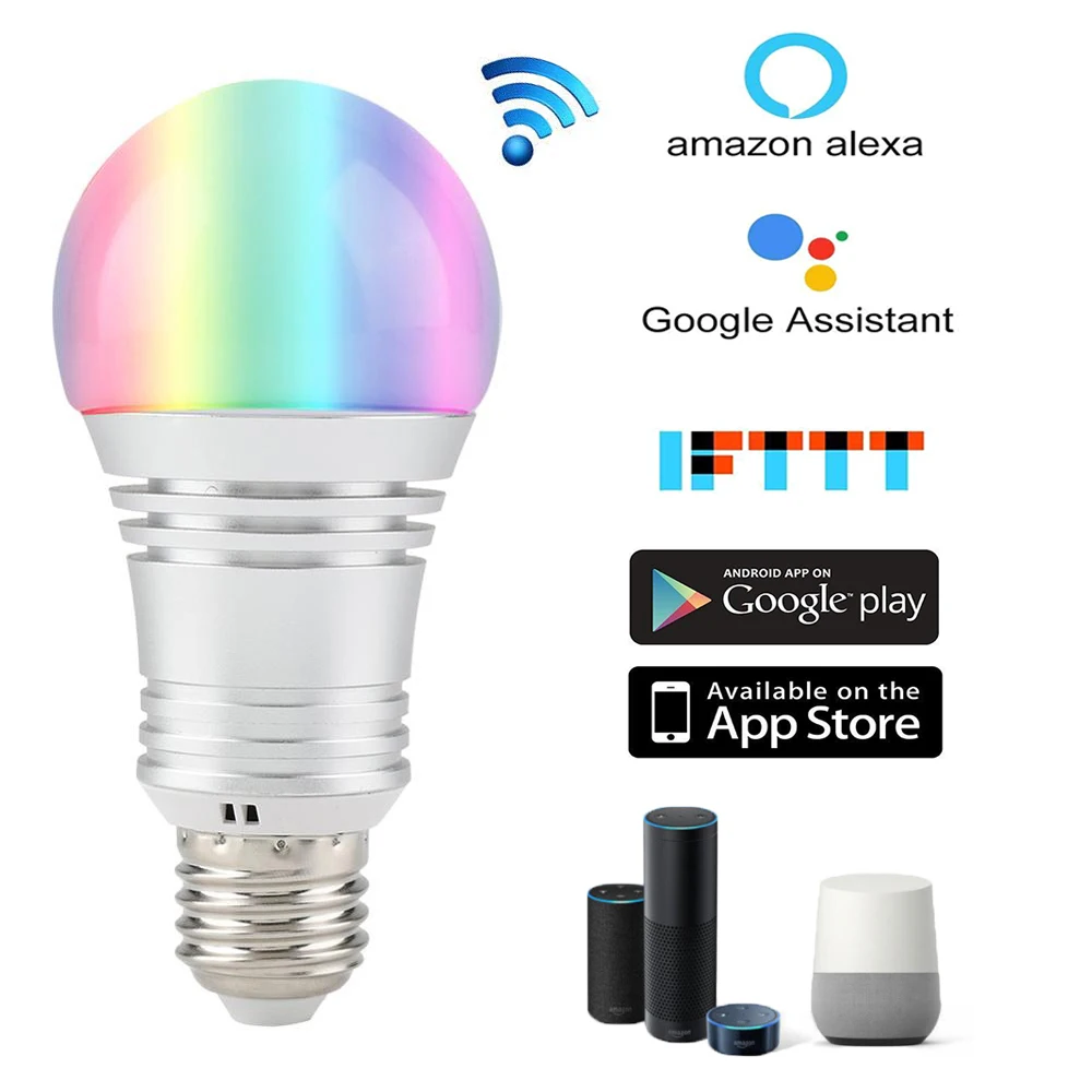 Умный светодиодный светильник Vintagelll 12 Вт E27 E26 E14 B22 RGB комплект Bluetooth лампа с