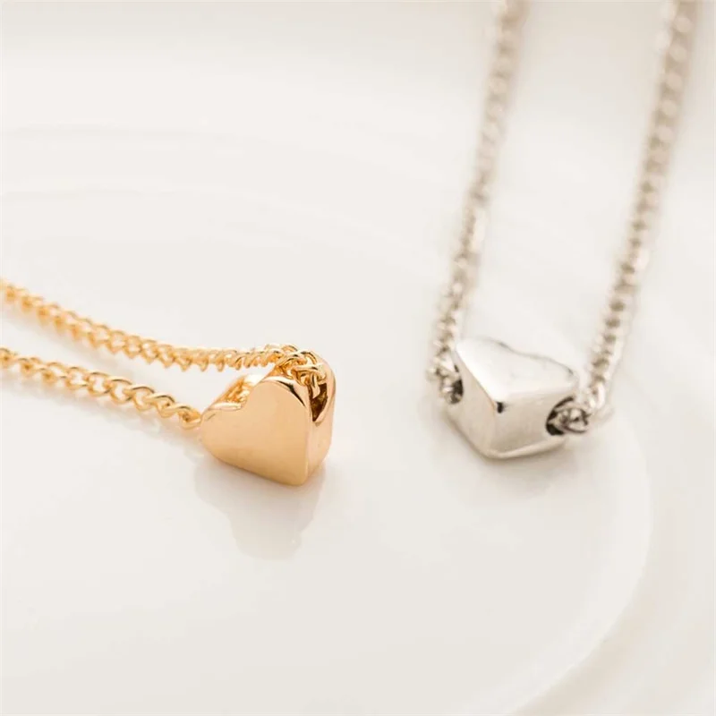 New Gold Silver Plated Small Heart Necklaces Bijoux For Women Collars Fashion Jewelry Collarbone Pendant Necklace A Direct Sale
New Gold Silver Plated Small Heart Necklaces Bijoux For Women Collars Fashion Jewelry Collarbone Pendant Necklace A Direct Sale