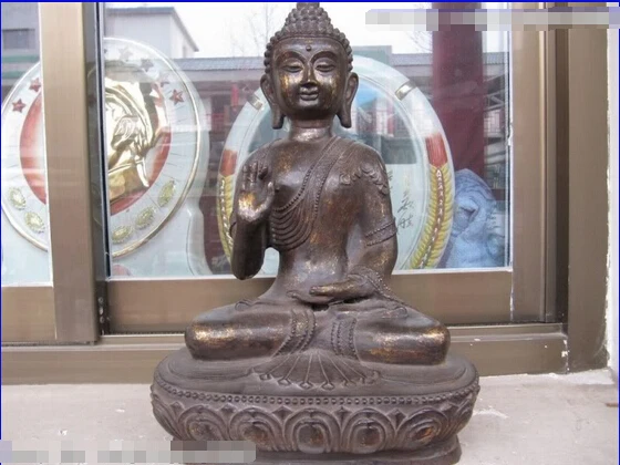 song voge gem S0178 15 INCH Tibet Folk Fane superb Buddhism Bronze Sakyamuni Ru Lai Buddha Statue
song voge gem S0178 15 INCH Tibet Folk Fane superb Buddhism Bronze Sakyamuni Ru Lai Buddha Statue