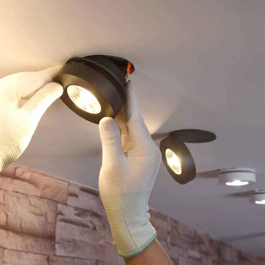 BEIAIDI 3/5/7/10W Ultra-thin Recessed LED Ceiling Downlight 360 Degree Adjustable COB Panel Spotlight With Driver | Лампы и освещение