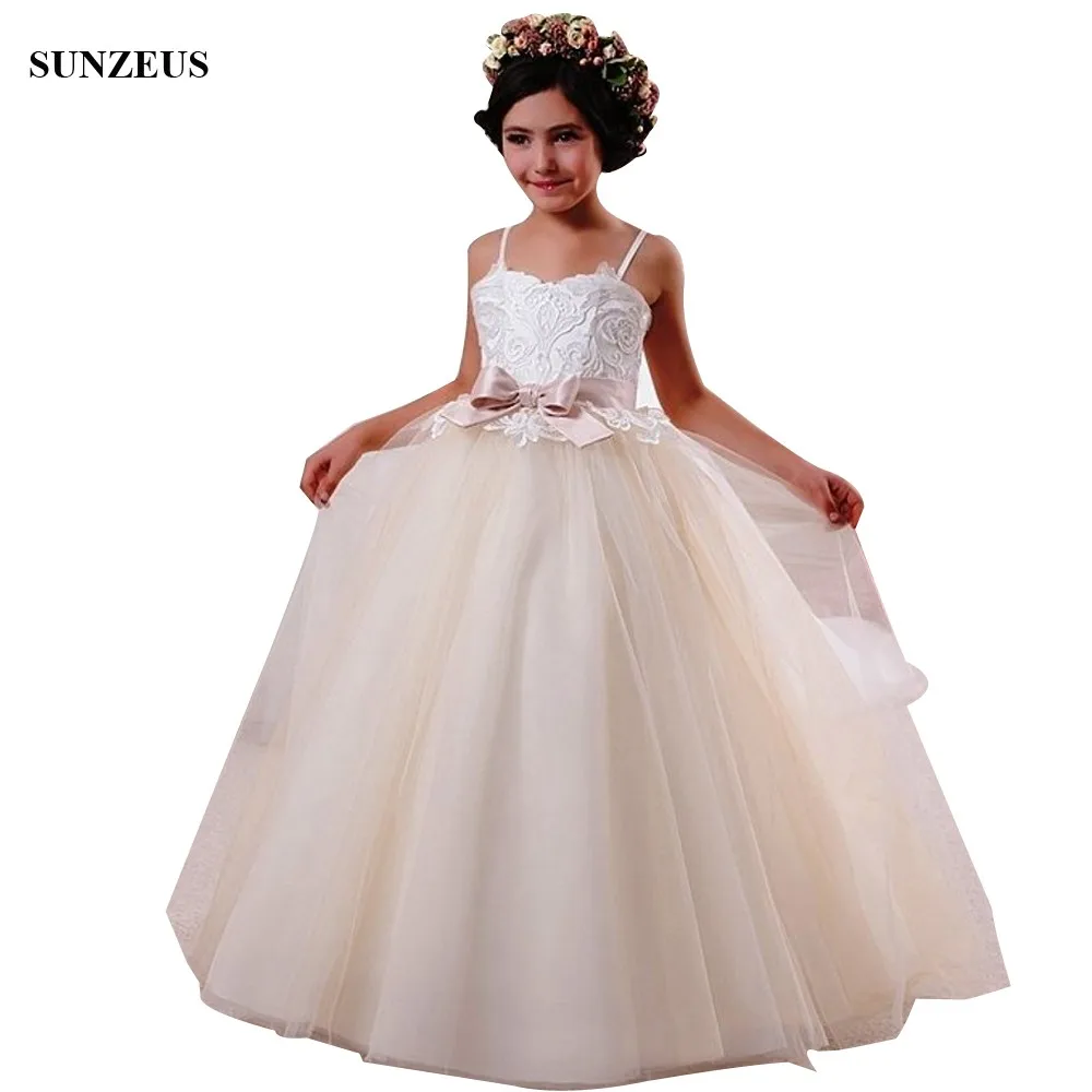 A-line Sweetheart Spaghetti Straps Flower Girls Dresses Appliques Corset Party Gowns For Wedding Long Tulle frocks FLG108
A-line Sweetheart Spaghetti Straps Flower Girls Dresses Appliques Corset Party Gowns For Wedding Long Tulle frocks FLG108