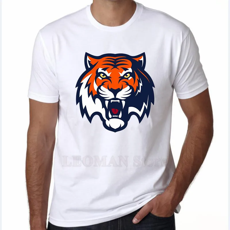Leoman Новые популярные Повседневное печатных Для мужчин's футболка Тигр Дизайн