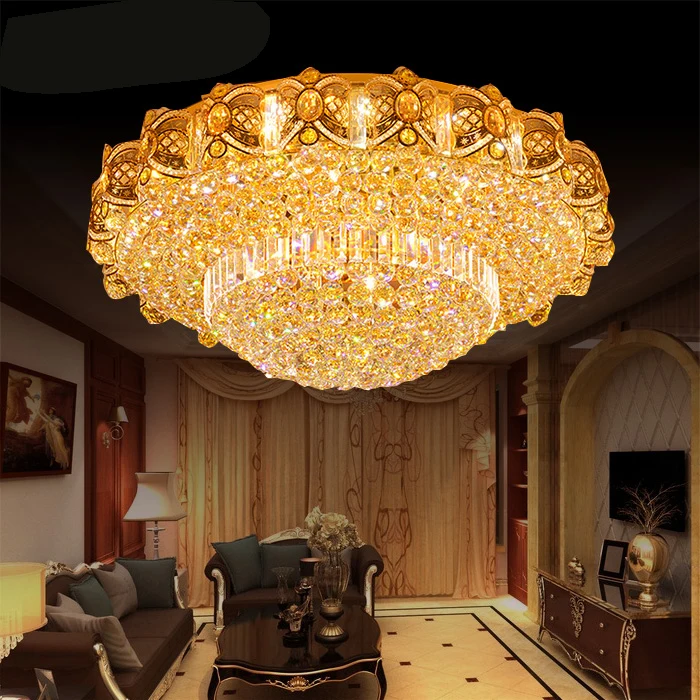 European style crystal lamp living room luxury hall chandelier round crystal lamp ceiling lamp bedroom lamp large chandelier
European style crystal lamp living room luxury hall chandelier round crystal lamp ceiling lamp bedroom lamp large chandelier