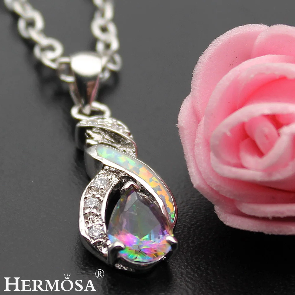 Hermosa деликатные Свадебные украшения 925 стерлингового серебра кулон Женская