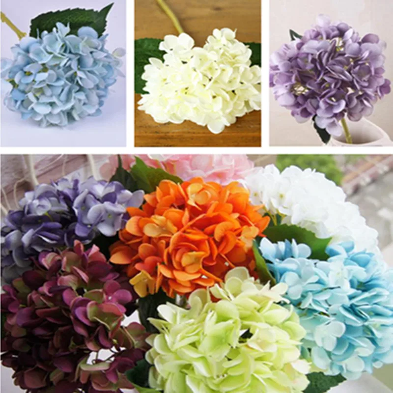 Upscale Artificial Hydrangea Flowers 47cm Length 18cm Dia DIY Bouquet For Home Wedding Decoration Supplies Free Shipping
Upscale Artificial Hydrangea Flowers 47cm Length 18cm Dia DIY Bouquet For Home Wedding Decoration Supplies Free Shipping