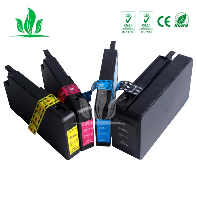 Совместимый картридж 950 951 XL для HP HP950 HP951 Officejet Pro 8100 ePrinter 8600 Plus принтер ZH|Чернильные