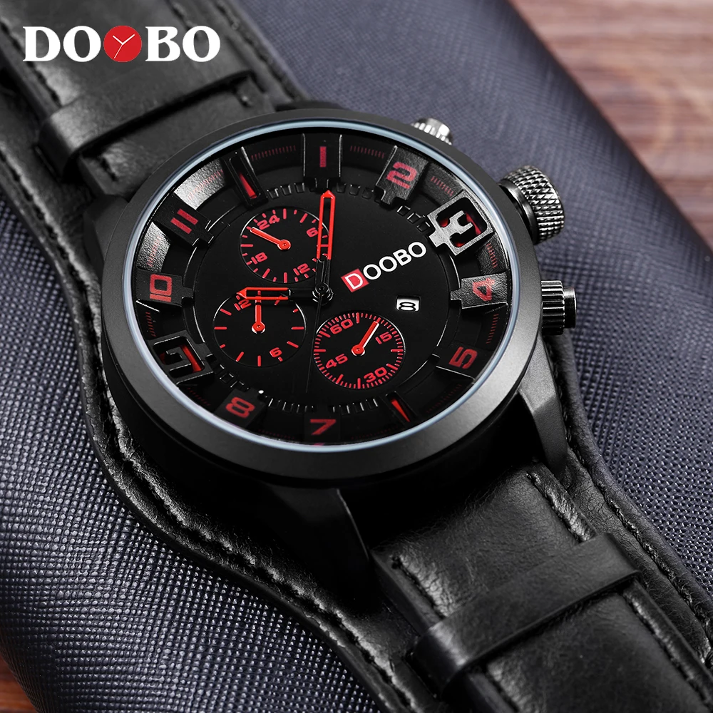 Часы наручные DOOBO Мужские кварцевые повседневные спортивные брендовые роскошные