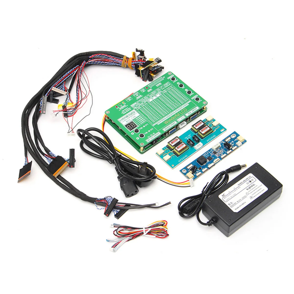 1Set Laptop LCD/LED Test Tool Kit Panel Screen Tester+ 14PCS Lvds Cables + Inverter
1Set Laptop LCD/LED Test Tool Kit Panel Screen Tester+ 14PCS Lvds Cables + Inverter